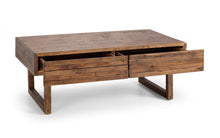 Load image into Gallery viewer, Woburn Rustic 2 Drawer Coffee Table - RECYCLED/RECLAIMED Pine - Colour Cashew
