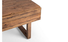 Load image into Gallery viewer, Woburn Rustic 2 Drawer Coffee Table - RECYCLED/RECLAIMED Pine - Colour Cashew
