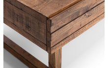 Load image into Gallery viewer, Woburn Rustic 2 Drawer Coffee Table - RECYCLED/RECLAIMED Pine - Colour Cashew
