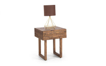 Load image into Gallery viewer, Woburn Rustic 1 Drawer Lamp/Bedside Table - RECYCLED/RECLAIMED Pine - Colour Cashew
