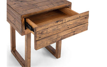 Load image into Gallery viewer, Woburn Rustic 1 Drawer Lamp/Bedside Table - RECYCLED/RECLAIMED Pine - Colour Cashew
