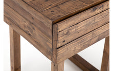 Load image into Gallery viewer, Woburn Rustic 1 Drawer Lamp/Bedside Table - RECYCLED/RECLAIMED Pine - Colour Cashew
