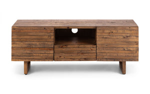 Woburn Rustic Media Unit - RECYCLED/RECLAIMED Pine - Colour Cashew