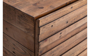 Woburn Rustic Sideboard - RECYCLED/RECLAIMED Pine - Colour Cashew