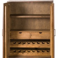 Hannah - Gold Drinks Cabinet