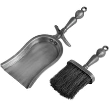 Load image into Gallery viewer, Hearth Tidy Set in Antique Pewter Effect Finish
