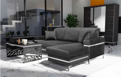 Florence Corner Sofa Bed - Available in Blue, Green & Black