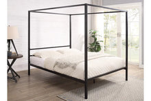 Load image into Gallery viewer, Chalfont Four Poster Metal Bed Frame - White or Black -Available in Single, Small Double, Double &amp; KingSize
