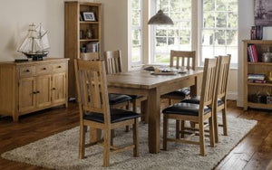 Astoria Oak Nest of 2 Tables - 38cm D x 56cm W x 50cm H