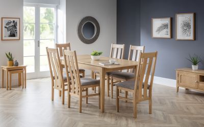 Cotswold Oak Nest of 2 Tables - 34cm D x 49cm W x 49cm H
