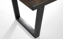 Load image into Gallery viewer, Brooklyn Bench With V legs - Dark Oak/Light Oak
