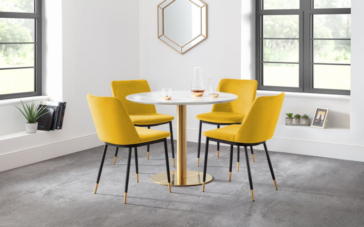 Palermo Round Pedestal Table - Available in Multiple Colours