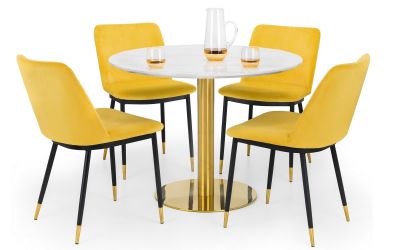 Palermo Round Pedestal Table - Available in Multiple Colours