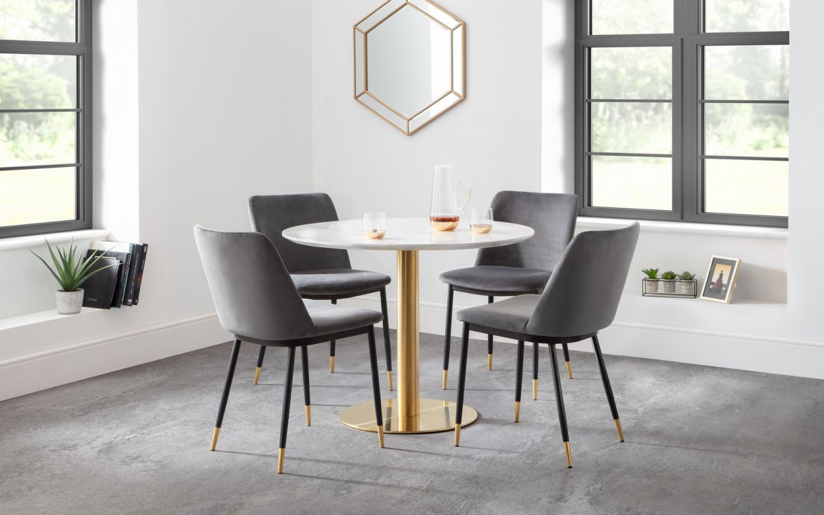 Palermo Round Pedestal Table - Available in Multiple Colours