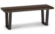 Load image into Gallery viewer, Brooklyn Bench With V legs - Dark Oak/Light Oak
