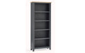 Bordeaux Dark Grey Bookcase - 30cm D x 80cm W x 190cm H