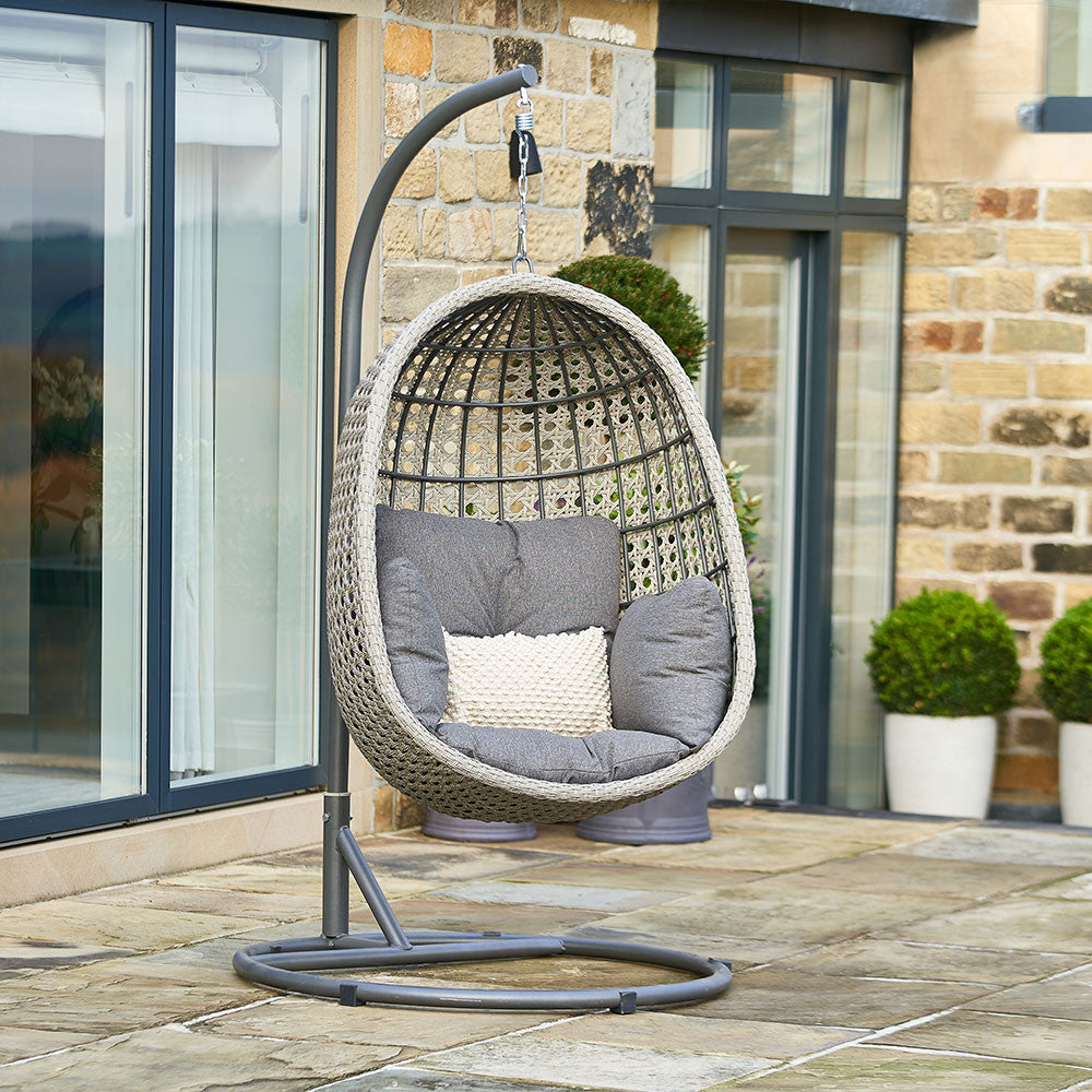 Stone Grey Single Hanging Chair
