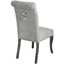Load image into Gallery viewer, Silver Roll Top Dining Chair With Ring Pull
