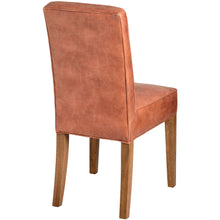 Load image into Gallery viewer, Tan Faux Leather Dining Chair
