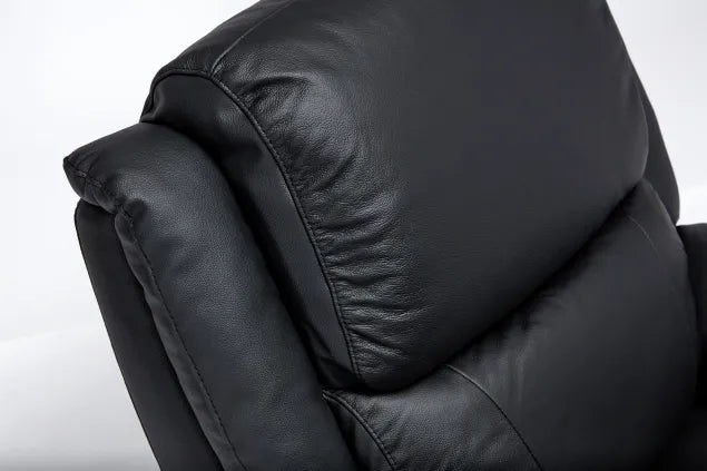 Palermo Leather Sofa - Available in Black, Burgundy or Grey