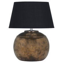 Load image into Gallery viewer, Regola Ceramic Table Lamp - Available in Aged Stone or Bronze Metallic
