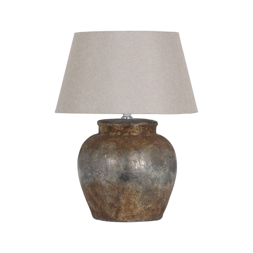 Castello Aged Stone Ceramic Table Lamp