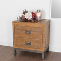 Brook 2 Drawer Bedside Table