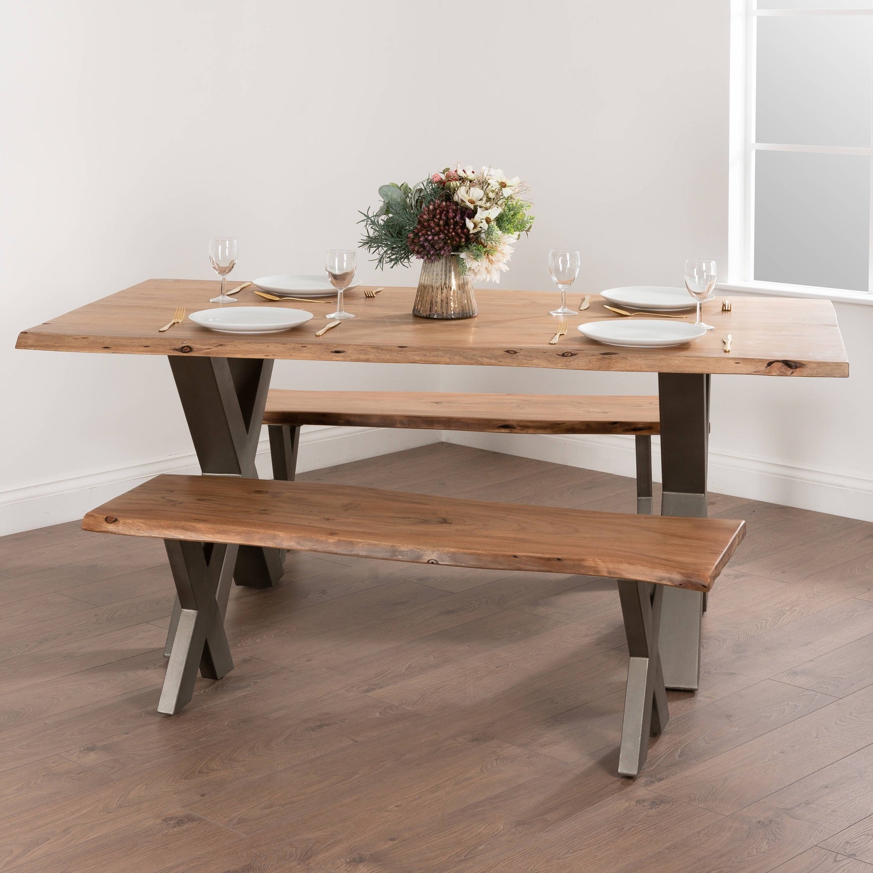 Live Edge Dining - Table and Bench Available