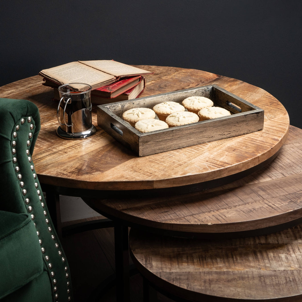 Torin Set Of Three Industrial Tables