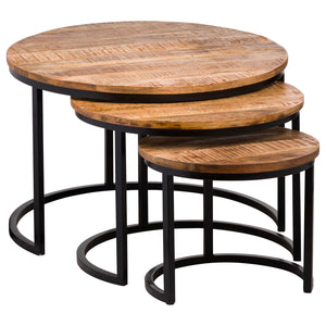 Torin Set Of Three Industrial Tables