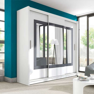 NOTSERP Grey Glass Wardrobe