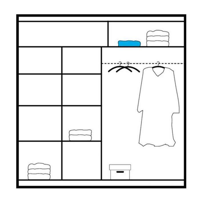 OTROP 203cm White Wardrobe