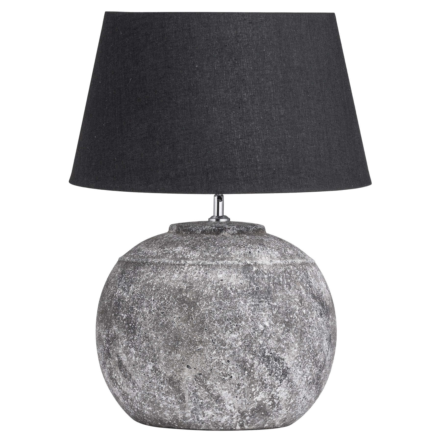 Regola Ceramic Table Lamp - Available in Aged Stone or Bronze Metallic