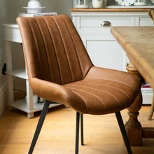 Load image into Gallery viewer, Malmo Dining Chair - Available in Grey &amp; Tan
