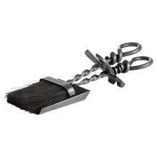 Load image into Gallery viewer, Silver Hearth Tidy Set With Hand Turned Loop Handle
