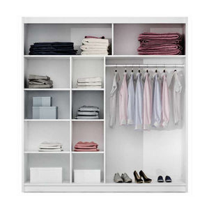 NOTSERP Grey Glass Wardrobe