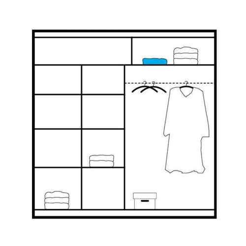 ATOKAD Sliding Door Wardrobe White