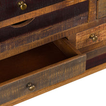 Load image into Gallery viewer, Multi Draw Reclaimed Industrial Chest With Brass Handle
