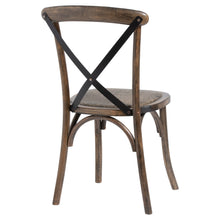 Load image into Gallery viewer, Oak Cross Back Dining Chair
