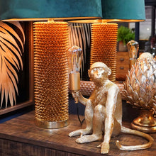 Load image into Gallery viewer, George The Monkey Gold Table Lamp
