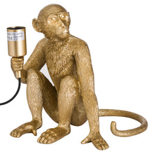 Load image into Gallery viewer, George The Monkey Gold Table Lamp
