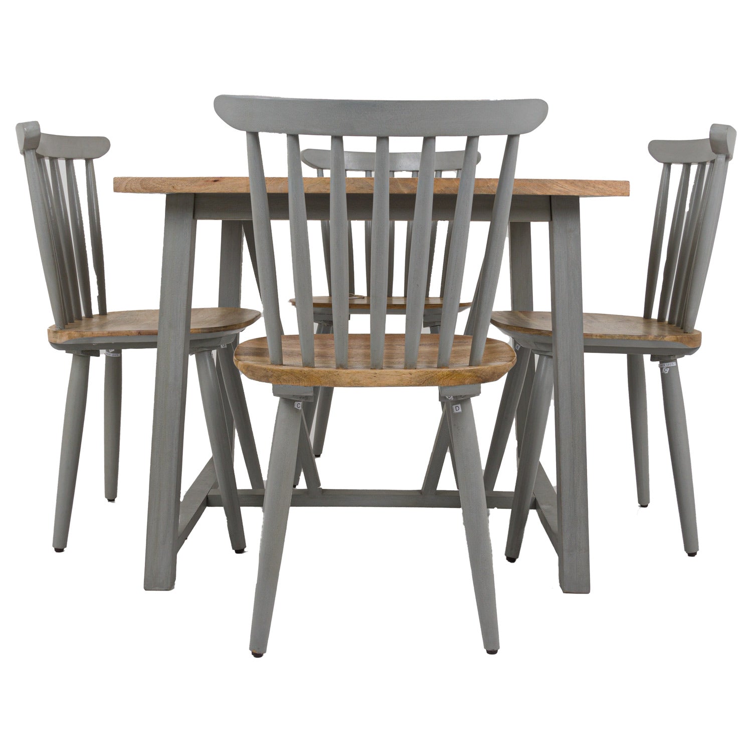 Nordic Grey Collection Square Dining Table (Table Only)