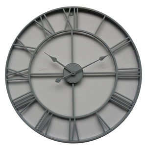 Grey Skeleton Wall Clock