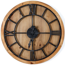 Load image into Gallery viewer, Williston Wooden Wall Clock - Large &amp; Small
