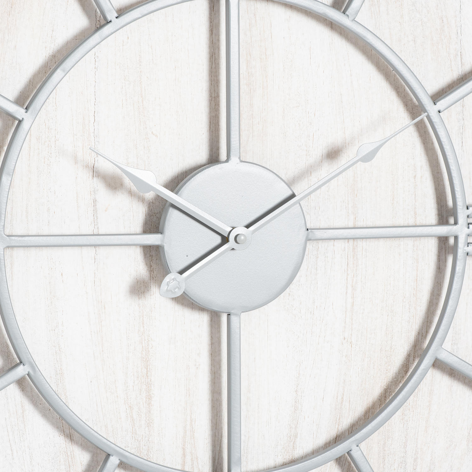 Williston White Wall Clock - Large & Small