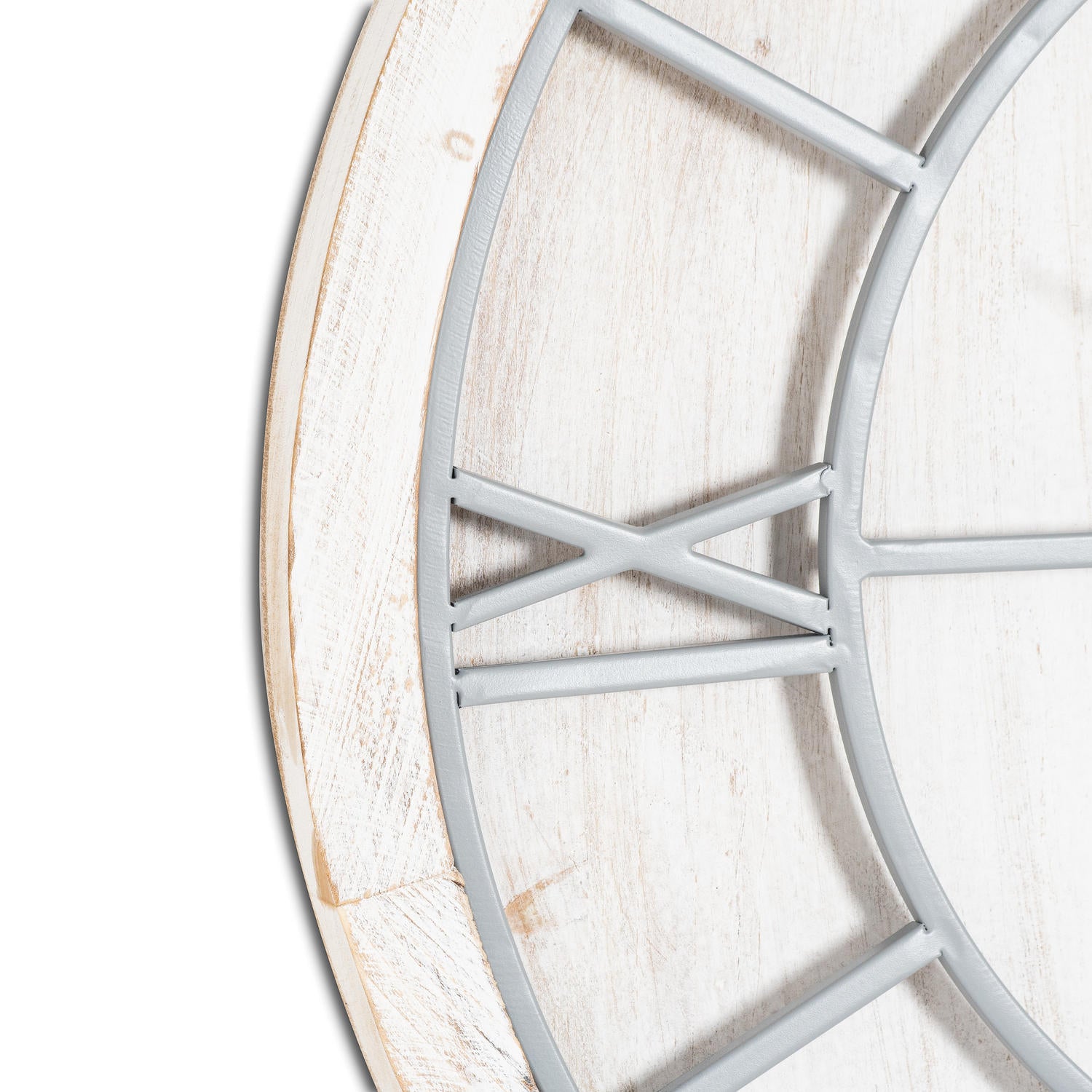 Williston White Wall Clock - Large & Small