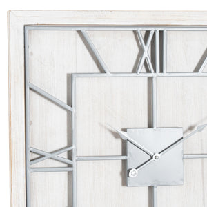 Williston White Square Wall Clock - Large & Small