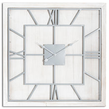 Load image into Gallery viewer, Williston White Square Wall Clock - Large &amp; Small
