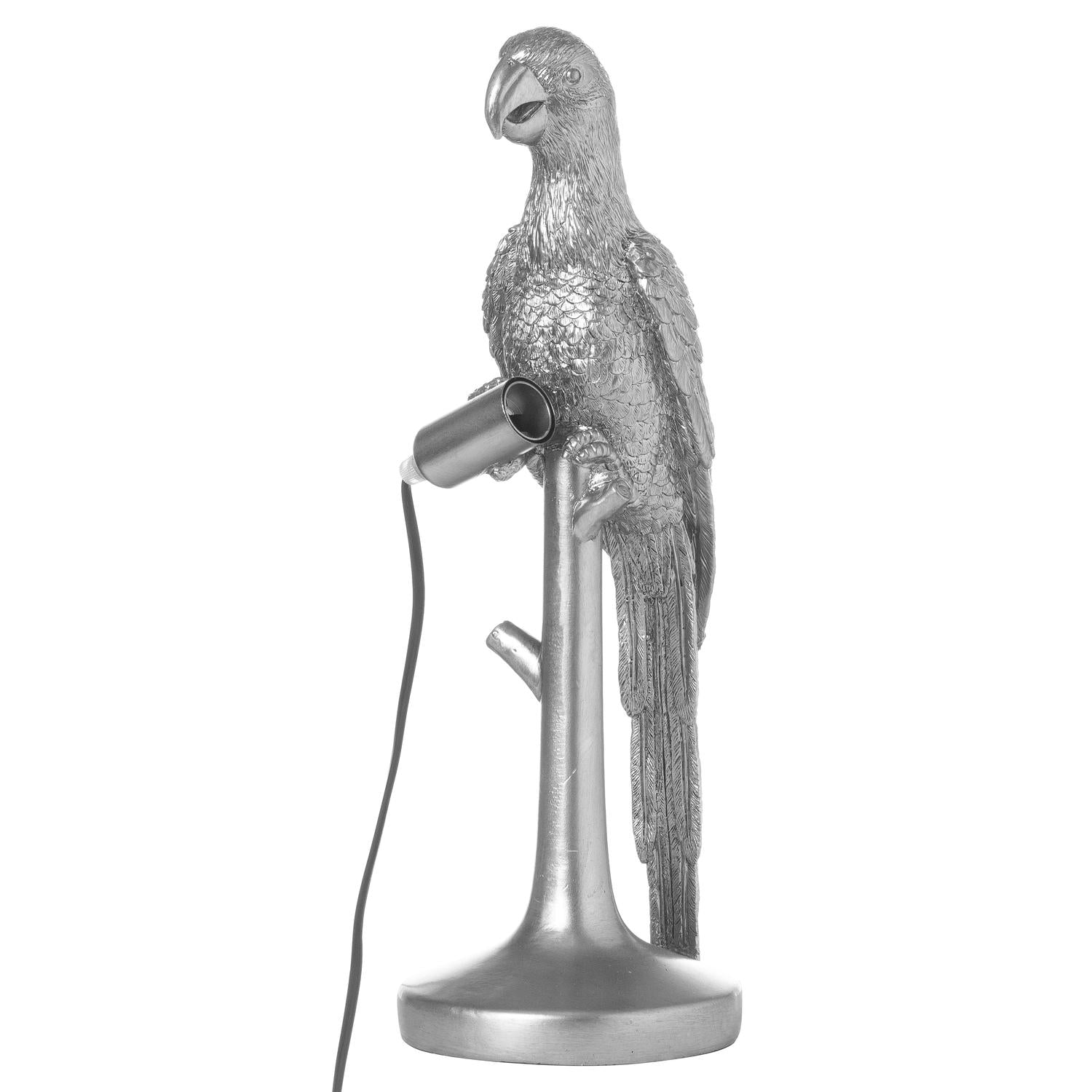 Percy The Parrot Table Lamp - Available in Gold or Silver