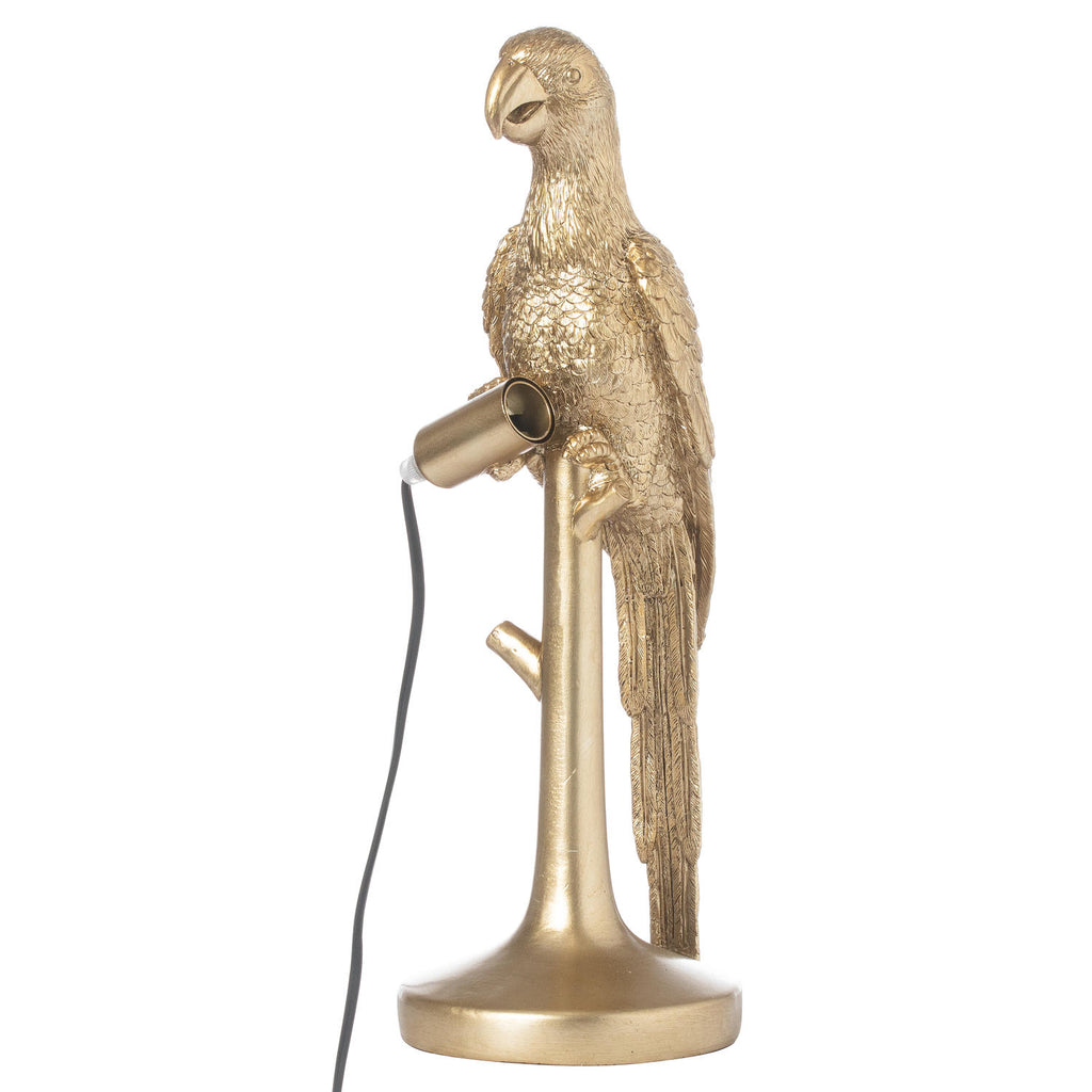 Percy The Parrot Table Lamp - Available in Gold or Silver